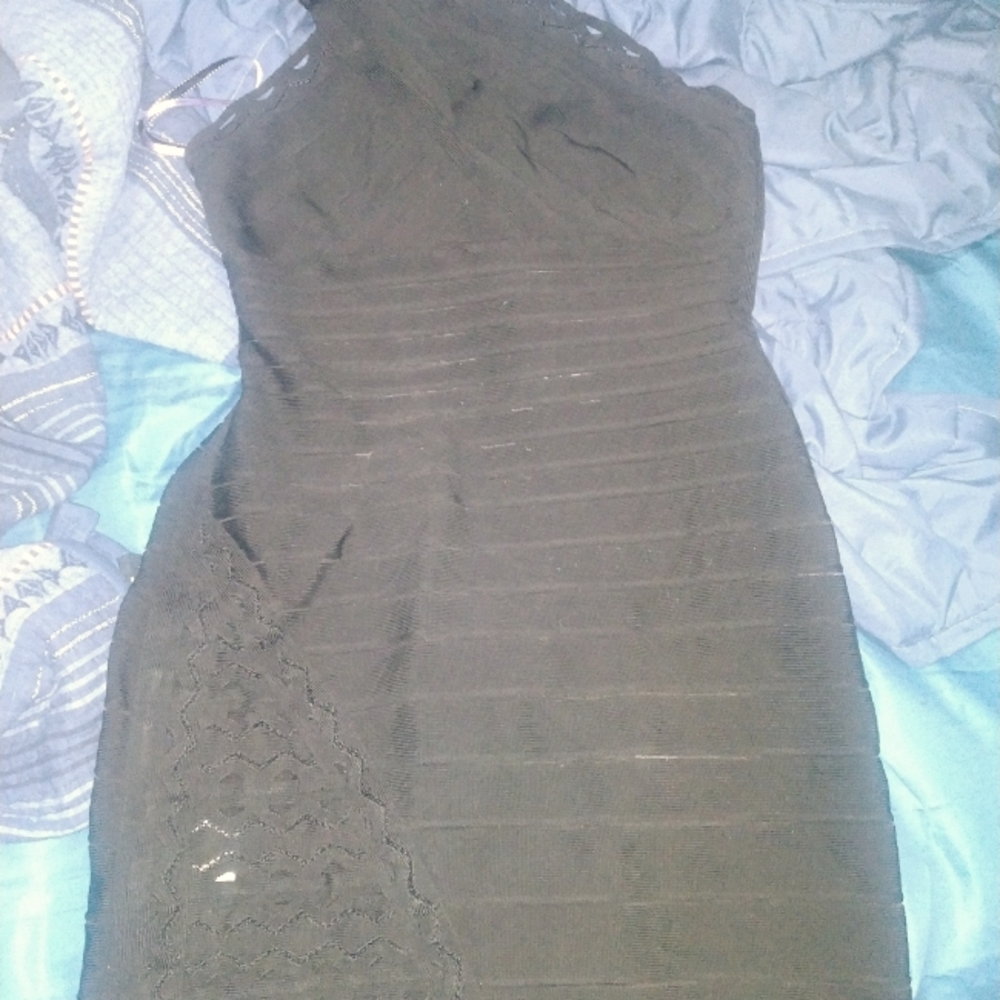 Herve Leger black dress